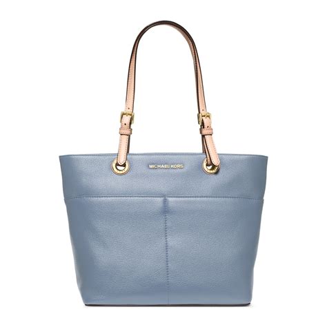 michael kors bedford leather tote pale blue|bedford legacy Michael Kors bag.